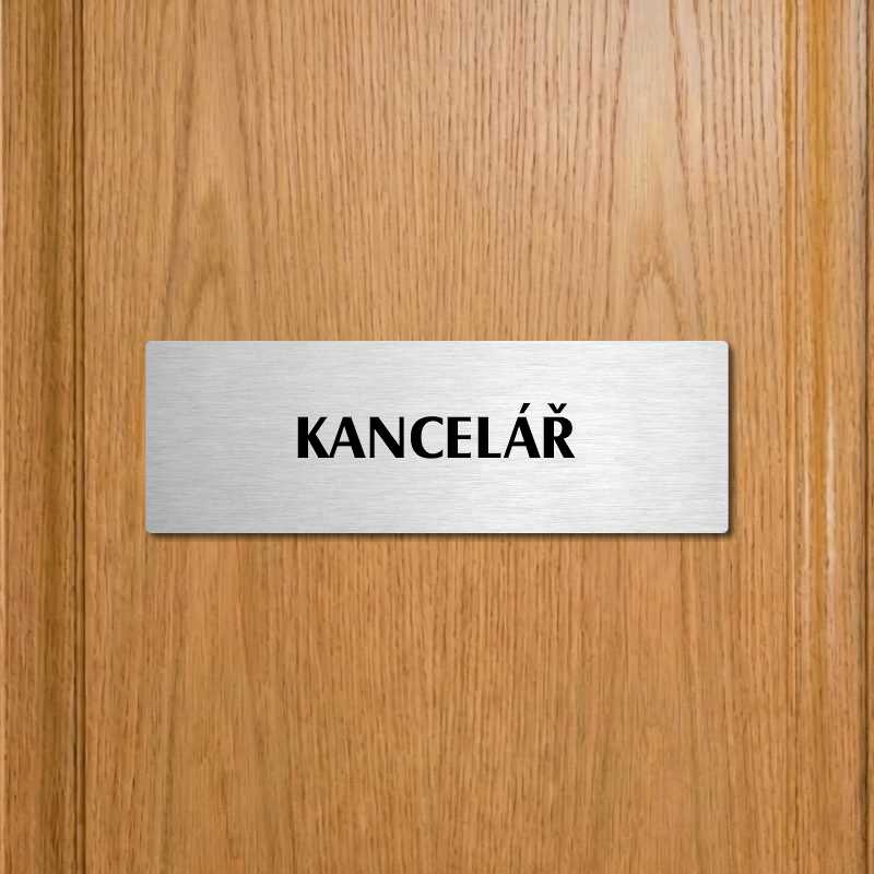 Kancelář, 240x79mm, stříbrná popiska 